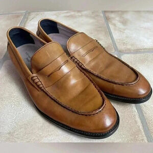 BANANA REPUBLIC Men's Dellbrook Penny Loafer Dress Shoe Brown Slip On; size 12